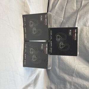 3 Pairs True Wireless Earbuds - Earhooks, Bluetooth For iPhone, IPX7 Waterproof